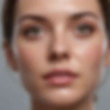 Visual representation of skincare routines for porosis skin
