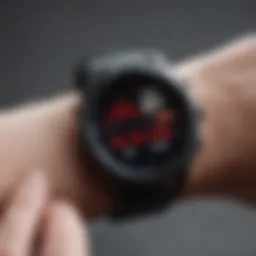 Diagram of smartwatch heart rate sensor technology