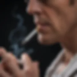 Graph illustrating smoking-related mortality trends over the years