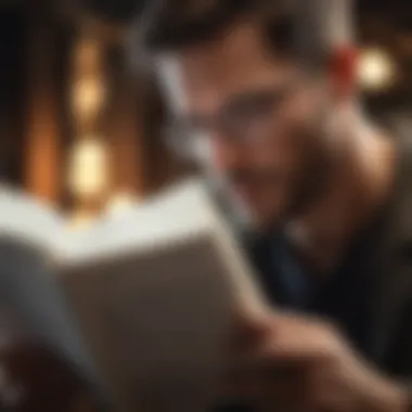 The Power of Focused Reading A person engaged in deep concentration while reading