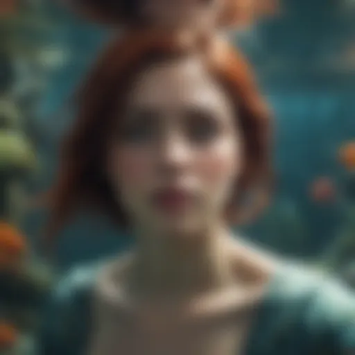 A vibrant scene depicting the underwater world of Luca, showcasing the film's unique animation style.