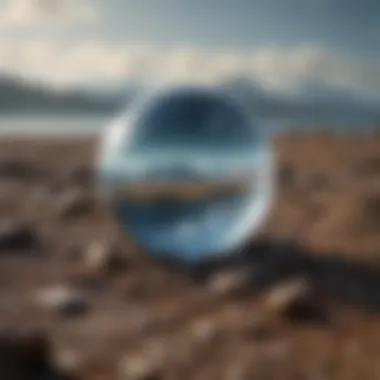 A visual representation of climate change impact on the environment
