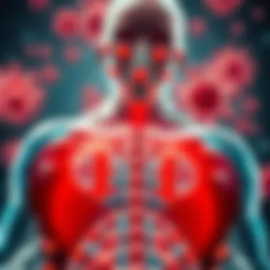 Representation of autoimmune disorders and their symptoms.