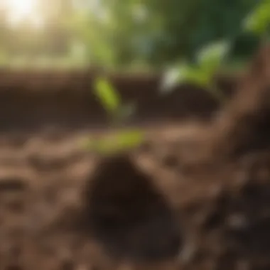 Diagram showing soil amendments and their effects