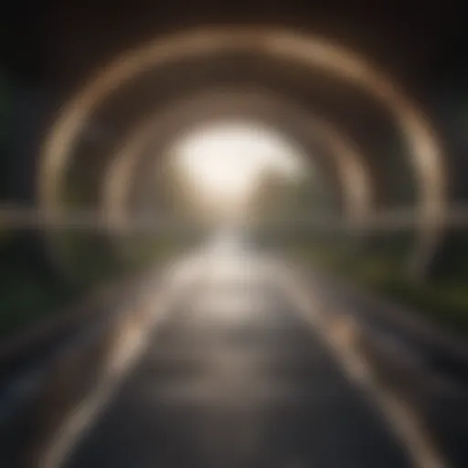 Artistic representation of therapeutic pathways leading to recovery