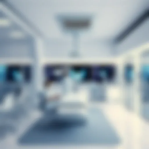 A modern clinic showcasing advanced technology in patient care.