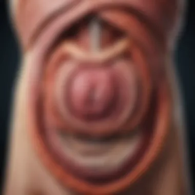 Duodenum Interaction with Digestive Organs Illustration showing the interaction of the duodenum with other digestive organs