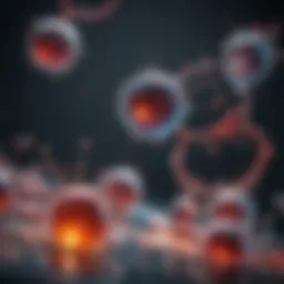 Illustration depicting molecular interaction during homogenization