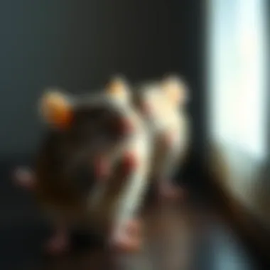 Rats Responding to Light Changes Illustration of a rat's response to changing light conditions