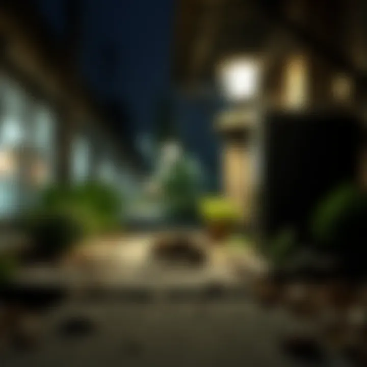 Urban Light and Rodent Ecology Ecological setting showcasing urban light and rodent interaction