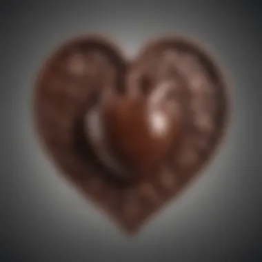 Impact of Chocolate on Cardiovascular Health Visual representation of the heart with elements signifying cardiovascular health