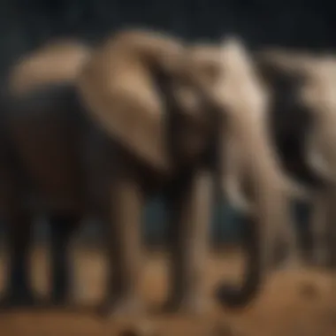 Fossil Evidence of Elephant Evolution Fossil records showcasing the evolution of elephants over time
