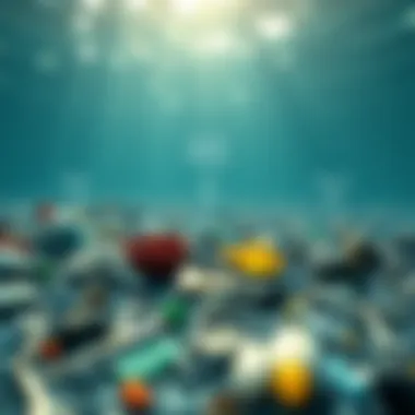 Sources of Oceanic Pollution Infographic illustrating the sources of plastic pollution in the ocean