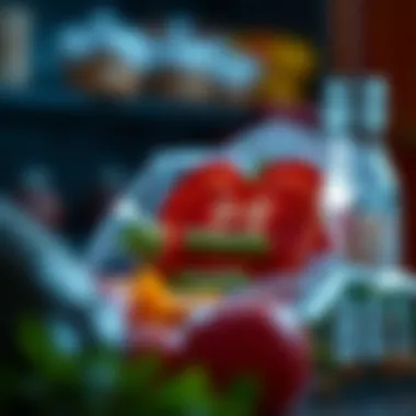 Visual representation of dietary sources rich in vitamin B12.