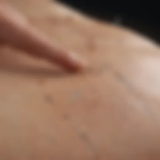 Overview of acupuncture points on a meridian chart