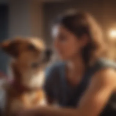 Bonding Moments An epilepsy patient bonding with their support dog.