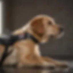 A trained service dog alerting its owner before a seizure.