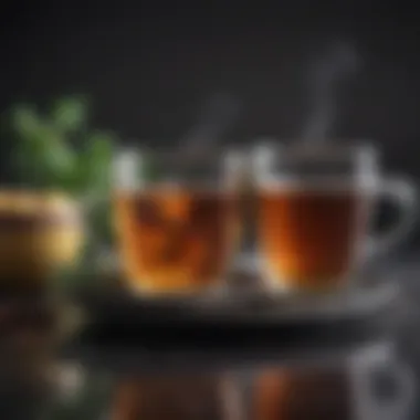 Integrating Tea into a Balanced Diet A balanced meal complemented by a cup of herbal tea