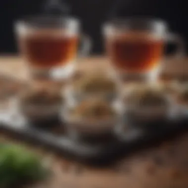 Compounds in Tea and Their Appetite Regulation Effects Infographic illustrating the compounds in tea and their effects on appetite