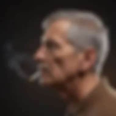Cognitive Decline and Tobacco Graphical representation of cognitive decline associated with tobacco use
