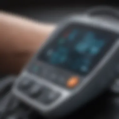 User-Friendly Blood Pressure Device Interface A user-friendly interface of a blood pressure device with intuitive controls