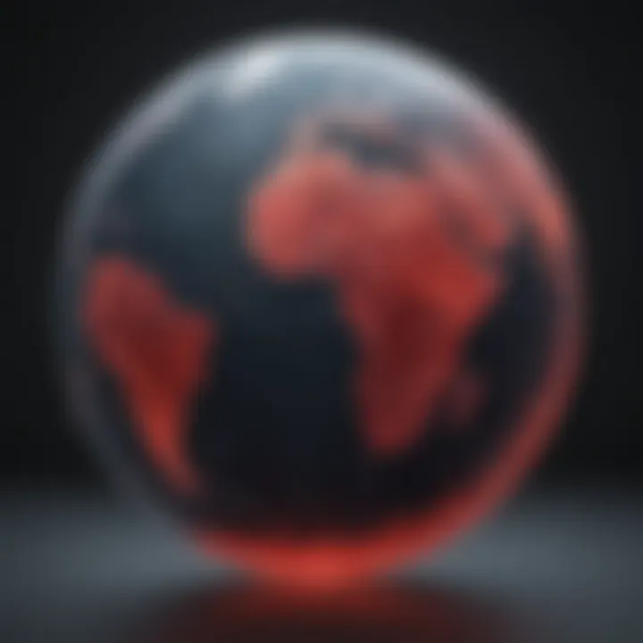 Graph showcasing the global spread of HIV over decades
