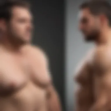 Changes in Fat Distribution Due to Testosterone Replacement Therapy Graph depicting changes in fat distribution with TRT