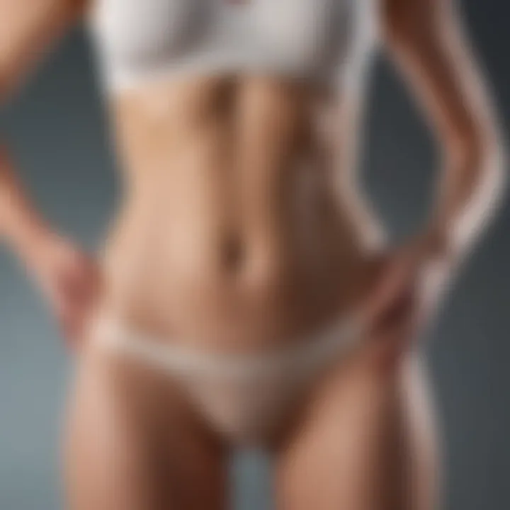 Graphic illustrating rehabilitation techniques focusing on the abdominal girdle