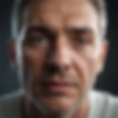 Illustration depicting emotional struggles after a stroke
