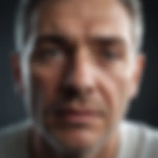 Illustration depicting emotional struggles after a stroke