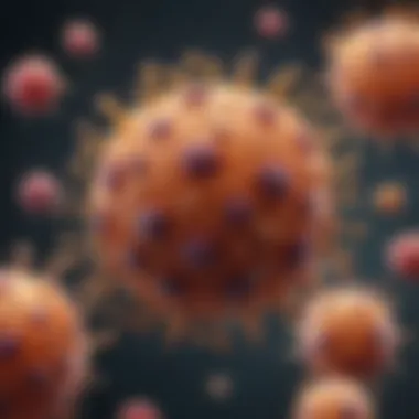 Diagram illustrating the immune response triggered by pathogens