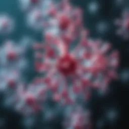 Illustration depicting the complex structure of autoantibodies and their interaction with self-antigens.