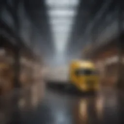 A conceptual illustration of modern delivery logistics