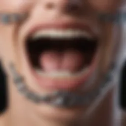 Detailed diagram of bonding braces showing the components and their arrangement