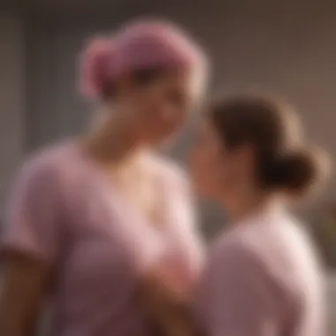 Graphical depiction of the emotional impact of breast cancer on families