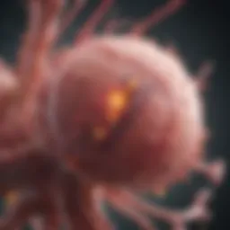 Illustration depicting metastatic breast cancer spread