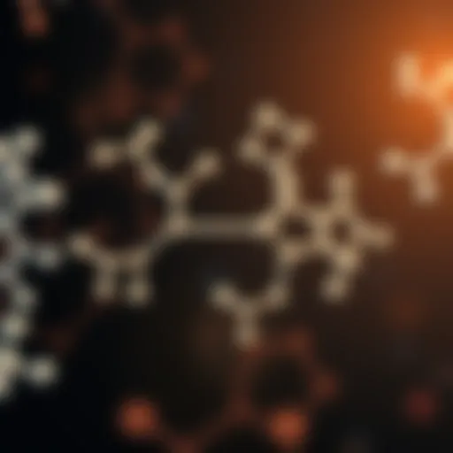 Illustration of flat molecular structures highlighting their two-dimensional characteristics