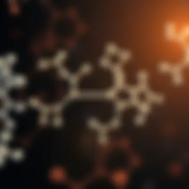 Two-Dimensional Molecular Structures Illustration of flat molecular structures highlighting their two-dimensional characteristics