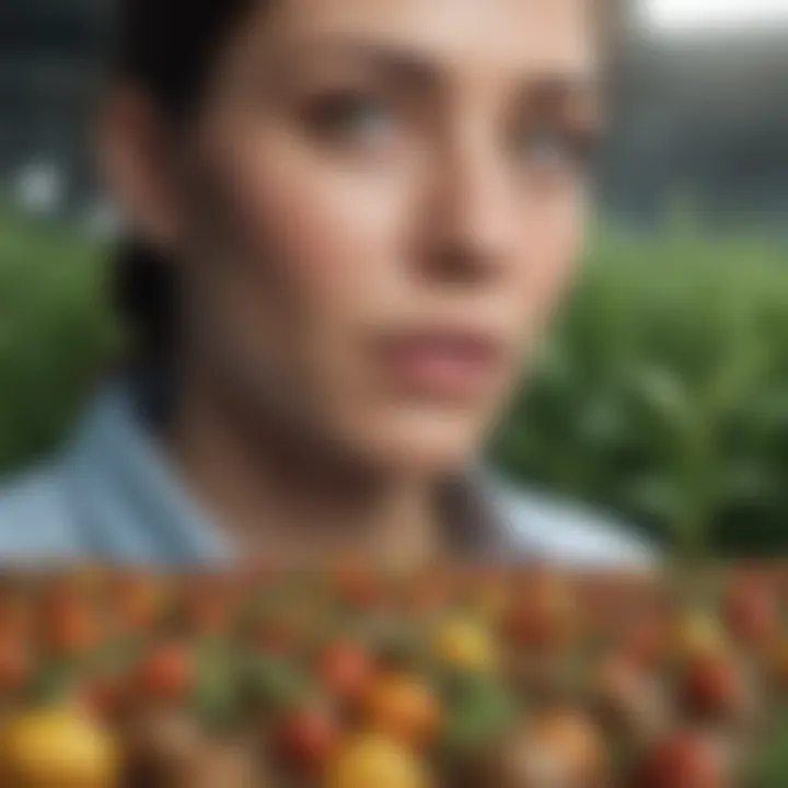 Infographic illustrating public perception of GMOs