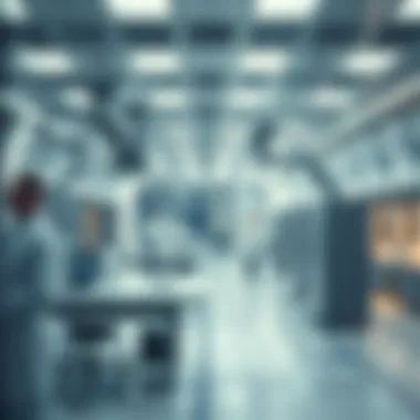 Future Directions in GMO Research and Technology A futuristic laboratory focused on GMO research