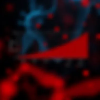 Graph illustrating disease progression stages in HIV infection