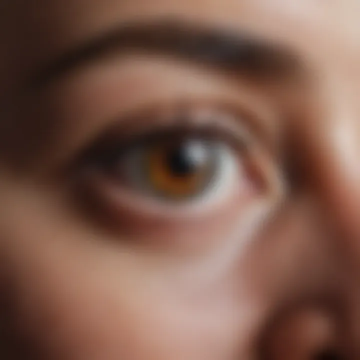 An infographic summarizing the various symptoms affecting the eyes in individuals with HIV.