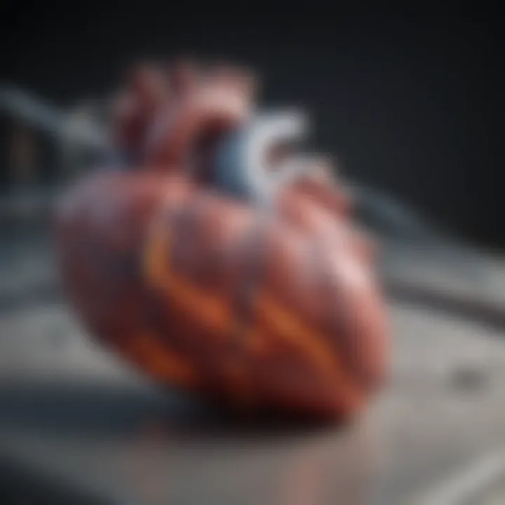 Visual representation of common cardiac conditions identified by ECG