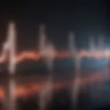 Electrocardiogram waveform illustrating heart electrical activity