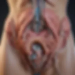 Illustration depicting the anatomy of the urinary system