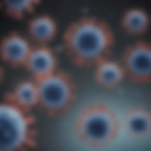 Illustration of Ig G antibodies in the immune system