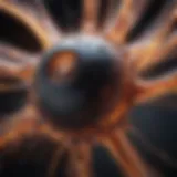 Abstract representation of internal vibrations in the body