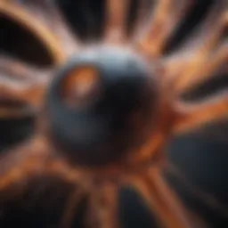 Abstract representation of internal vibrations in the body