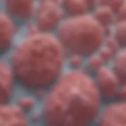 Pathological representation of invasive ductal carcinoma cells