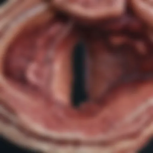 Cross-sectional view of liver lesions highlighting various types